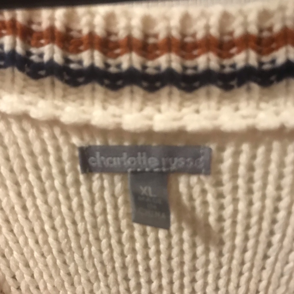 charlotte russe cropped cartigan sweater XL - Picture 3 of 3